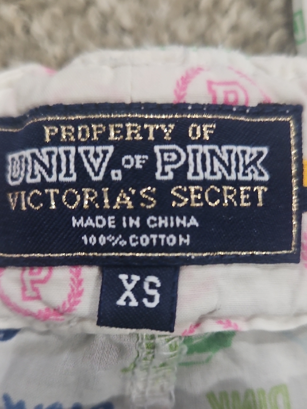 Victoria's Secret PINK Navy Green Team PINK Loungewear size XS